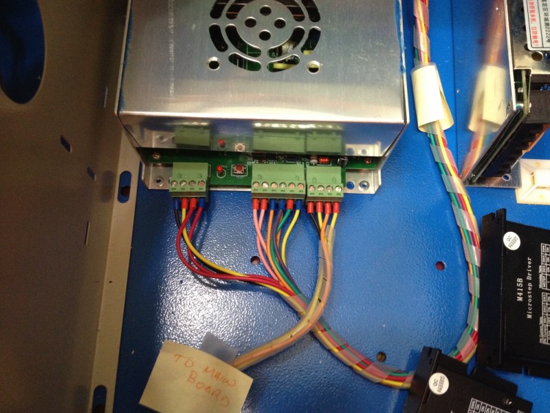 PSU supplied with laser.  How do these compare to the wiring diagram supplied with the upgrade?