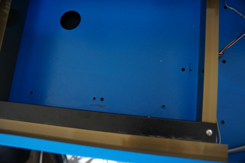Holes marked (I'd already drilled at this point)
