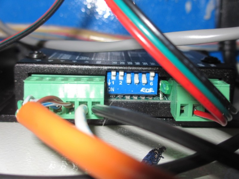 Top of X stepper motor driver.