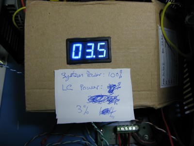 3% power on LaserCad,100% on System setup