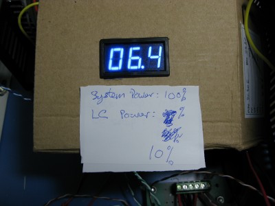 10% power on LaserCad,100% on System setup