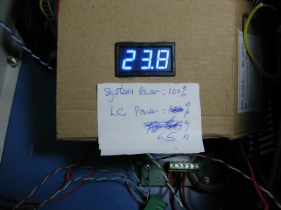 65% power on LaserCad,100% on System setup